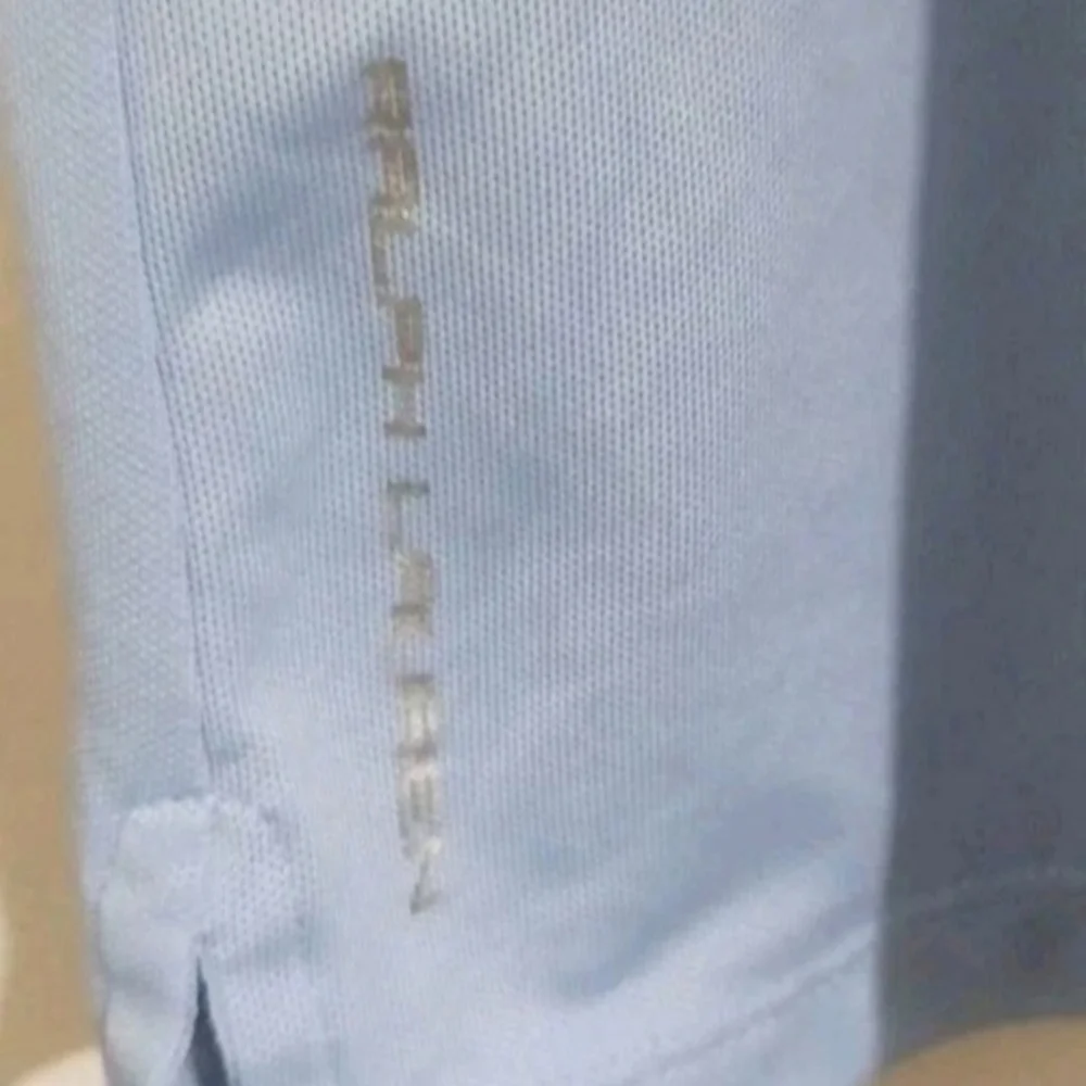 RLX Ralph Lauren Women's Polo Shirt Blue Sleeveless Snaps No Size Tag - Est Sz S - Picture 7 of 13